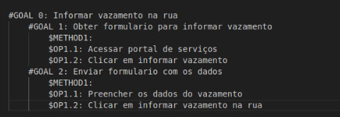 Notação em GOMS