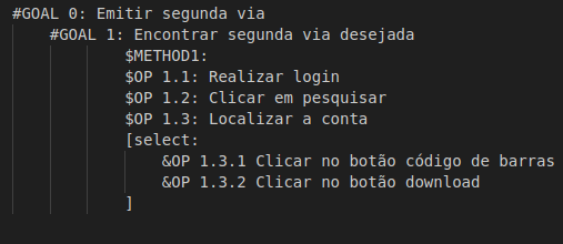 Notação em GOMS