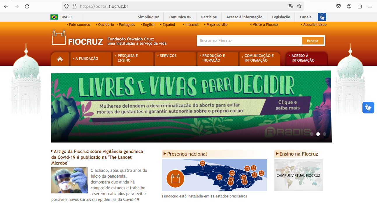 Site Fiocruz