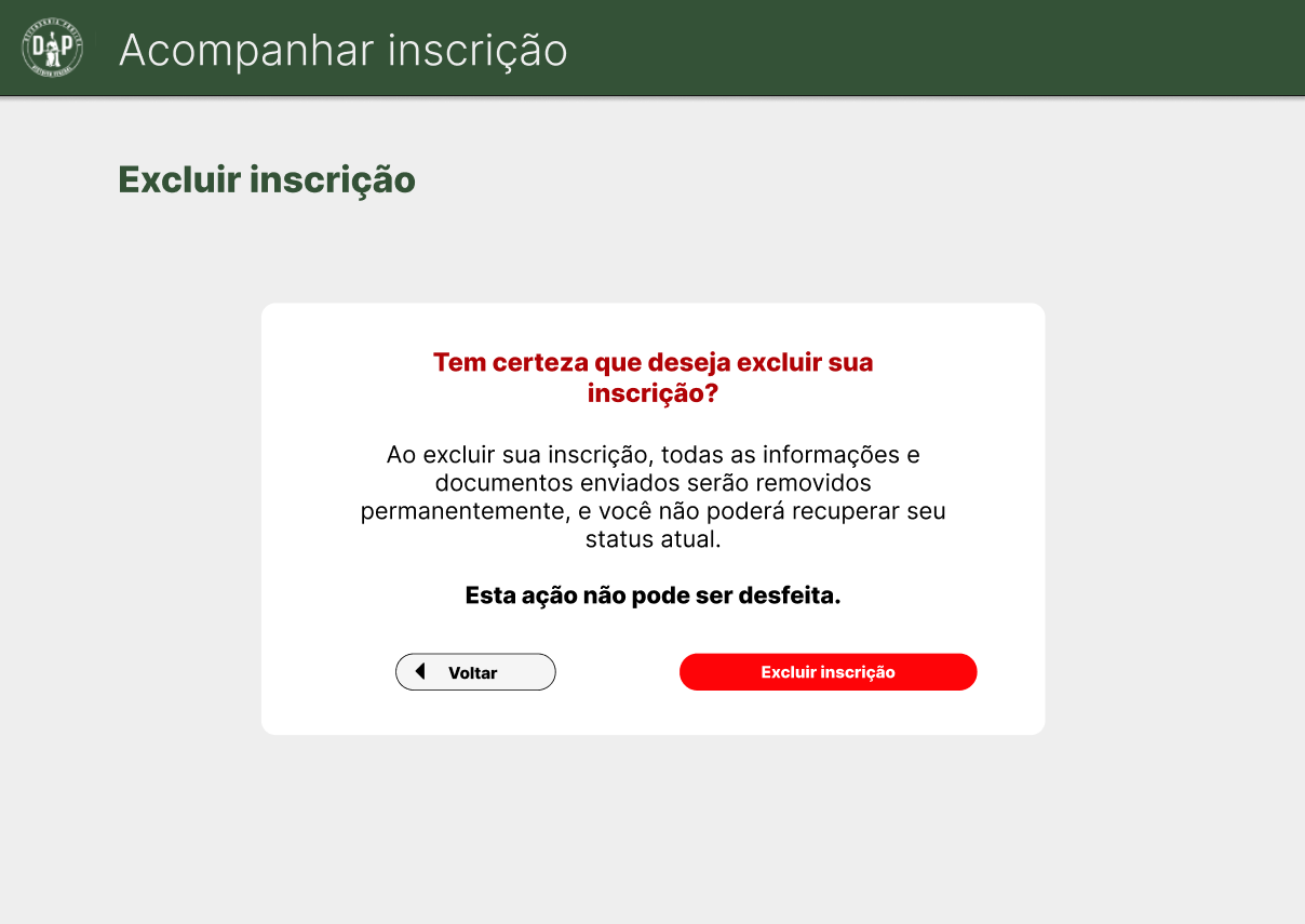 Figura 1 - Tela de login para a sessão Acompanhar inscrição