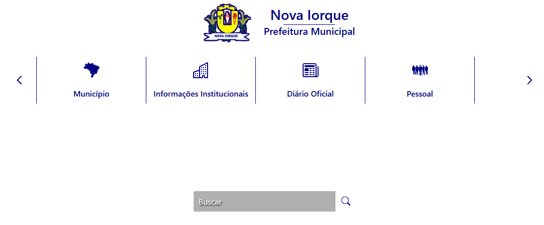 Figura 1: Funcionalidades escondidas em carrossel e botão de busca não funcional