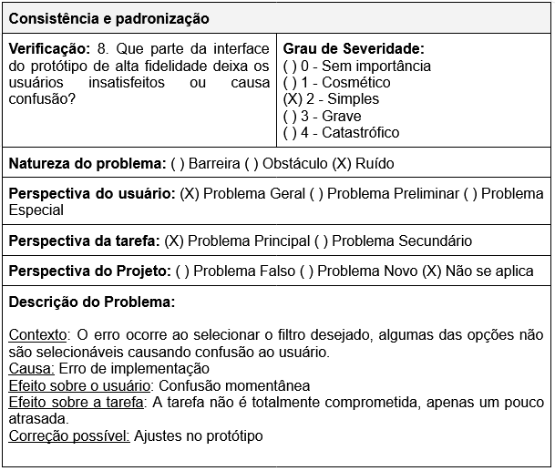 Reconhecimento em vez de Memorização - Identificação de Problema no Mapa